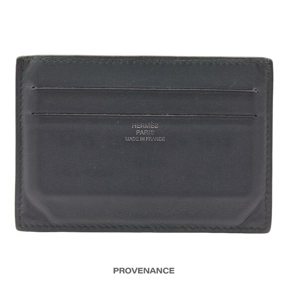 🔴 Hermes Citizen Twill Card Wallet - Vert Rousseau Swift - Picture 2 of 6